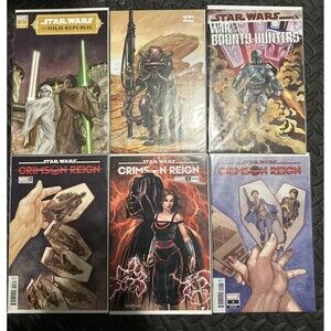 Star Wars 6 Mixed Comics The High Republic - Crimson Reign Lot Bundle Comic